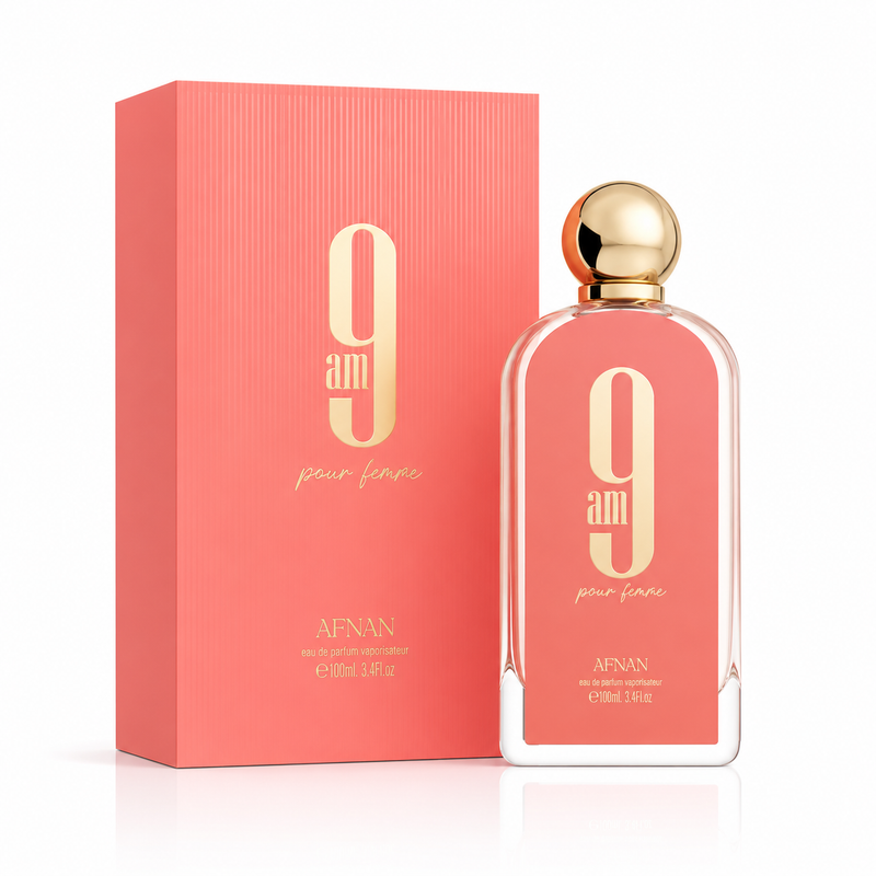 9am Pour Femme 100 ml, perfume disponible en Gotitas de Miel Panamá.