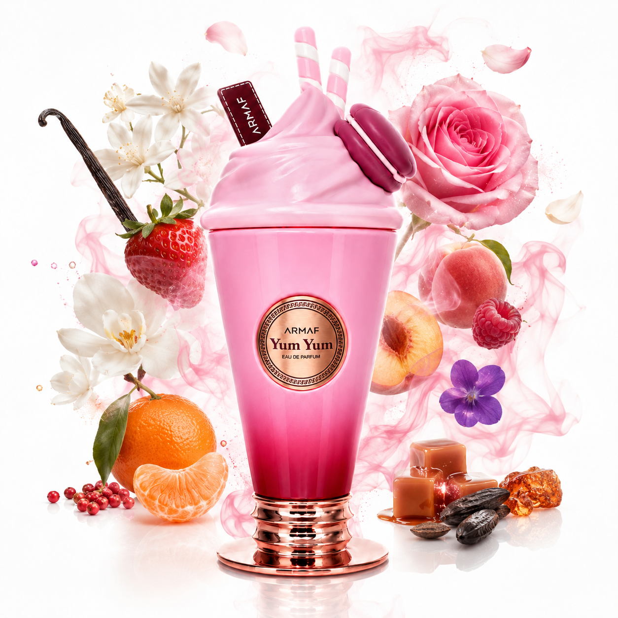 Yum Yum 100 ml, perfume disponible en Gotitas de Miel Panamá, vista de detalle.