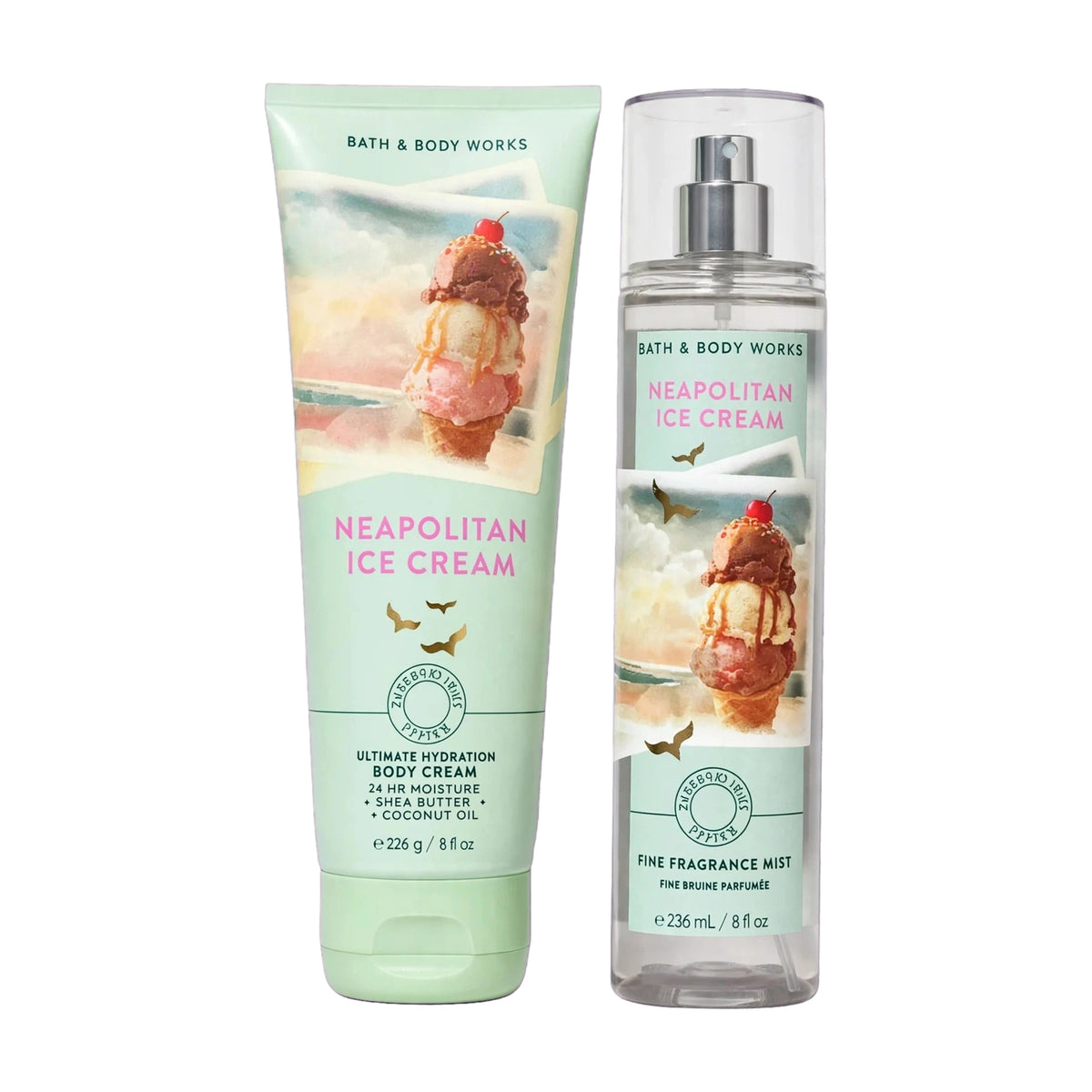 Set Neapolitan Ice Cream de Bath and Body Works — mist y crema corporal, Panamá