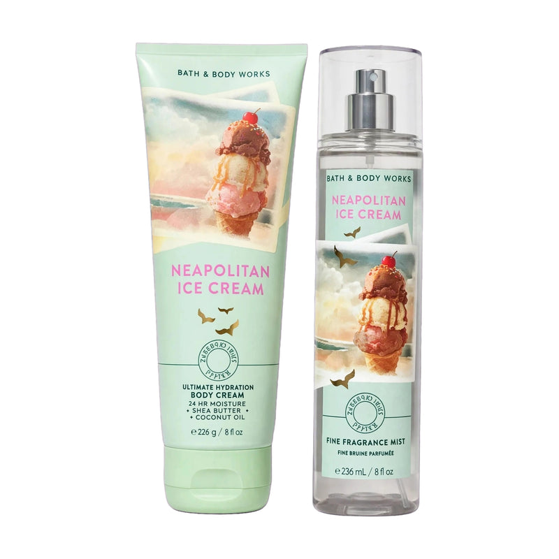 Set Neapolitan Ice Cream de Bath and Body Works — mist y crema corporal, Panamá