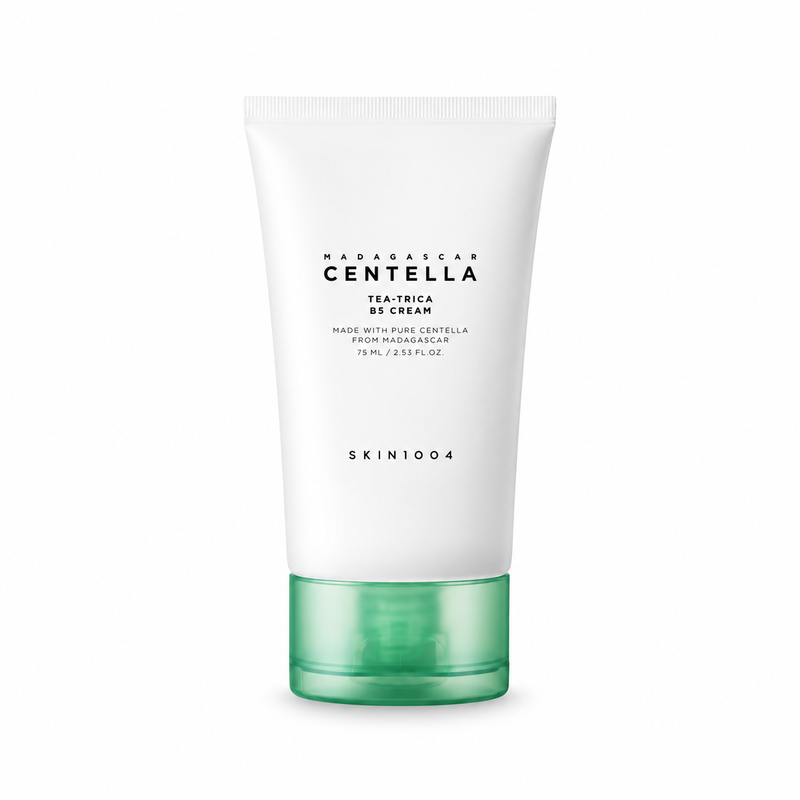SKIN1004 Madagascar Centella Tea-Trica B5 Cream 75ml – crema hidratante facial con centella asiática, tea tree y vitamina B5, Gotitas de Miel Panamá