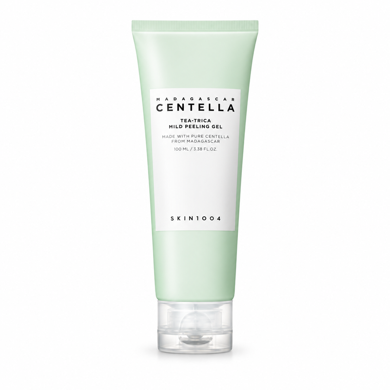 SKIN1004 Madagascar Centella Tea-Trica Mild Peeling Gel 125ml – exfoliante suave con centella asiática y té verde, Gotitas de Miel Panamá