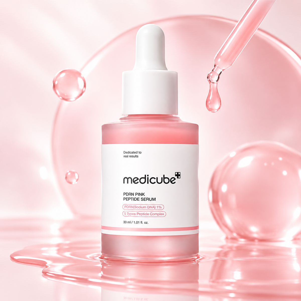 Medicube PDRN Pink Peptide Serum 30 ml Gotitas de Miel Panamá