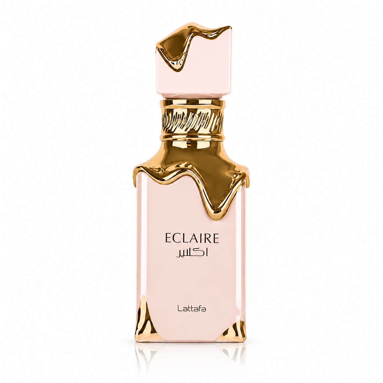 Eclaire 100 ml, perfume disponible en Gotitas de Miel Panamá, ángulo lateral.