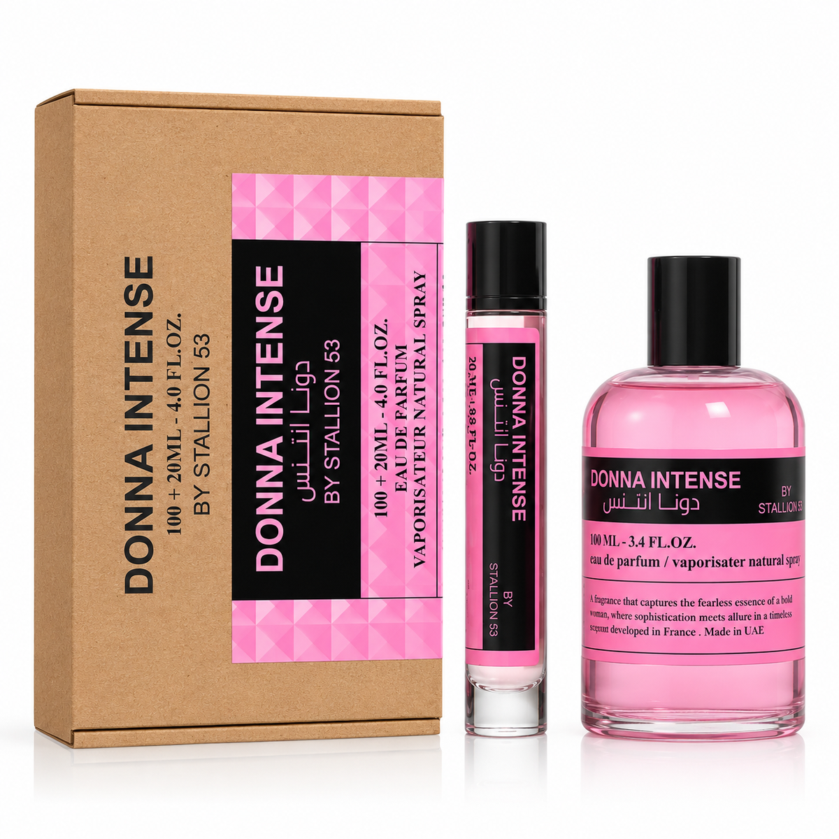 Donna Intense 100 + 20 ml, perfume disponible en Gotitas de Miel Panamá.
