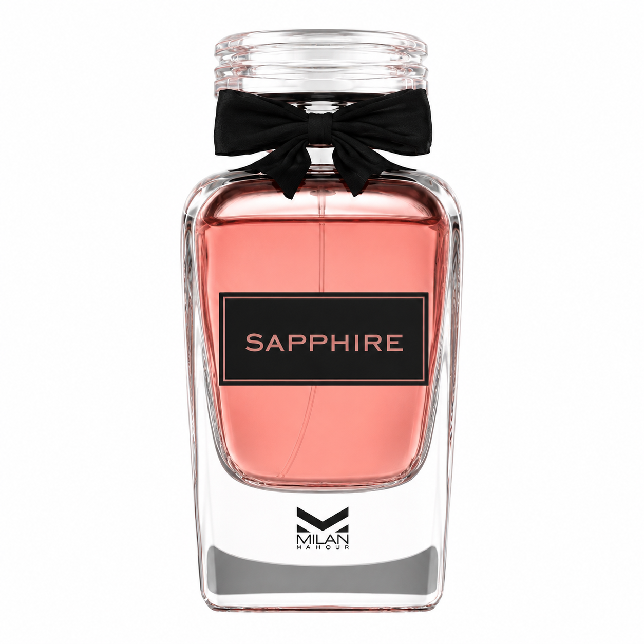 Sapphire 100 ml, perfume disponible en Gotitas de Miel Panamá, frasco y estuche.