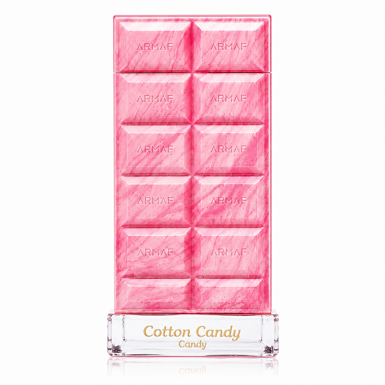 Dubai Delicacy Cotton Candy 70 ml, perfume disponible en Gotitas de Miel Panamá, frasco y estuche.
