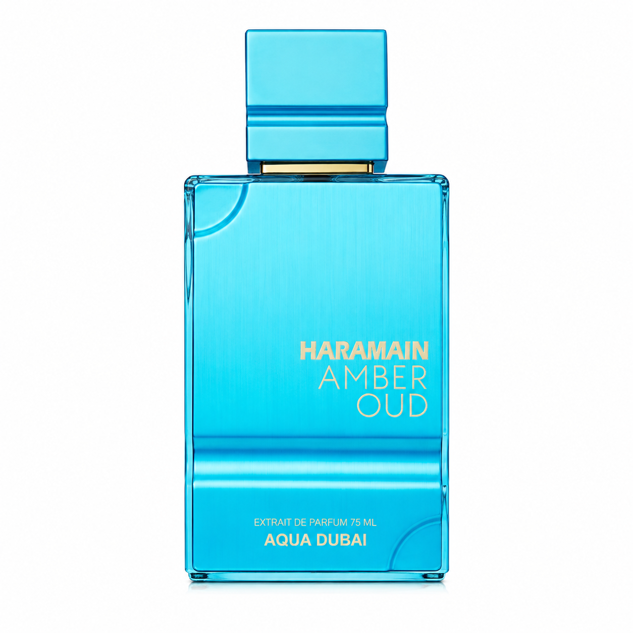 Amber Oud Aqua Dubai 100 ml, perfume disponible en Gotitas de Miel Panamá, frasco y estuche.