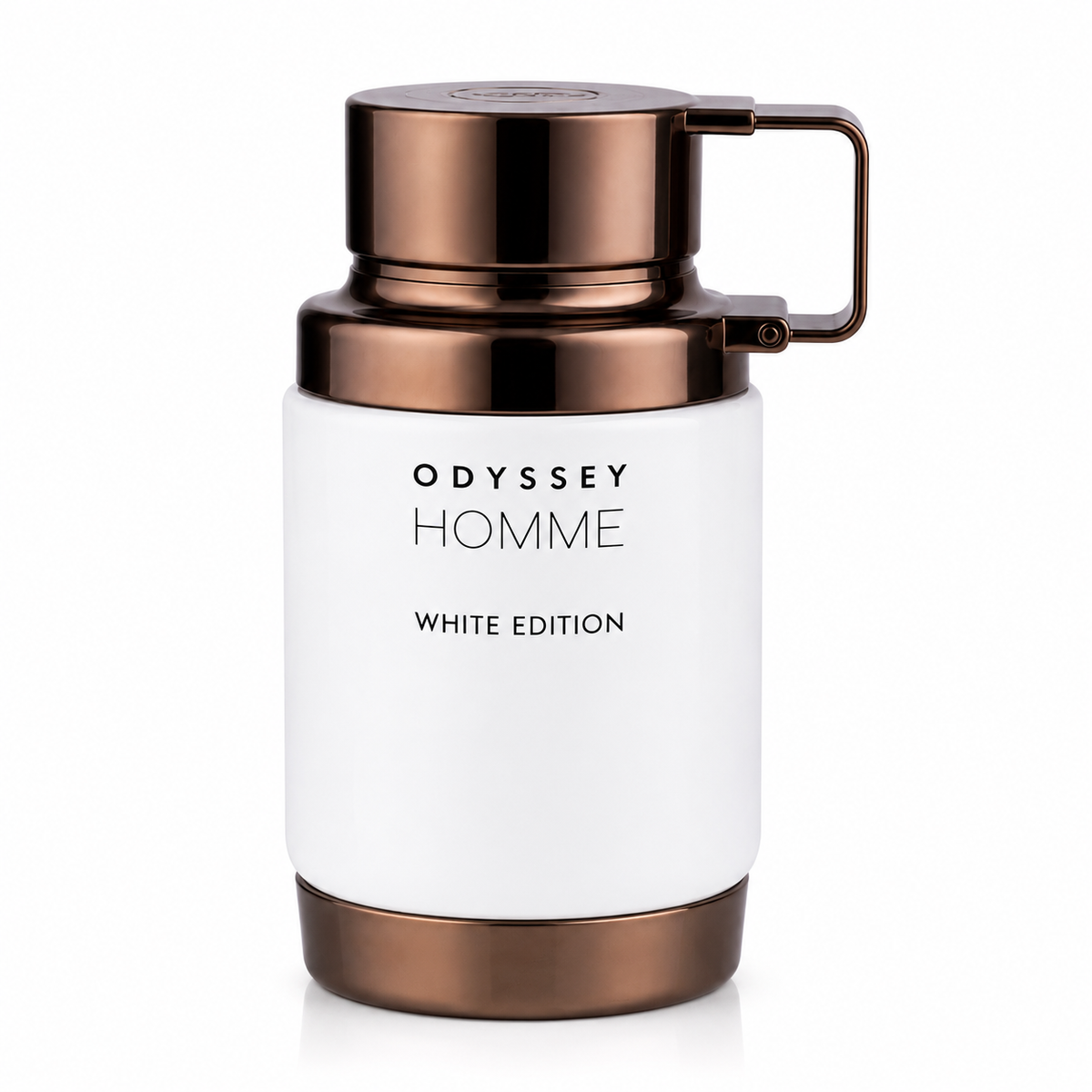 Odyssey Homme White Edition 100 ml, perfume disponible en Gotitas de Miel Panamá, frasco y estuche.