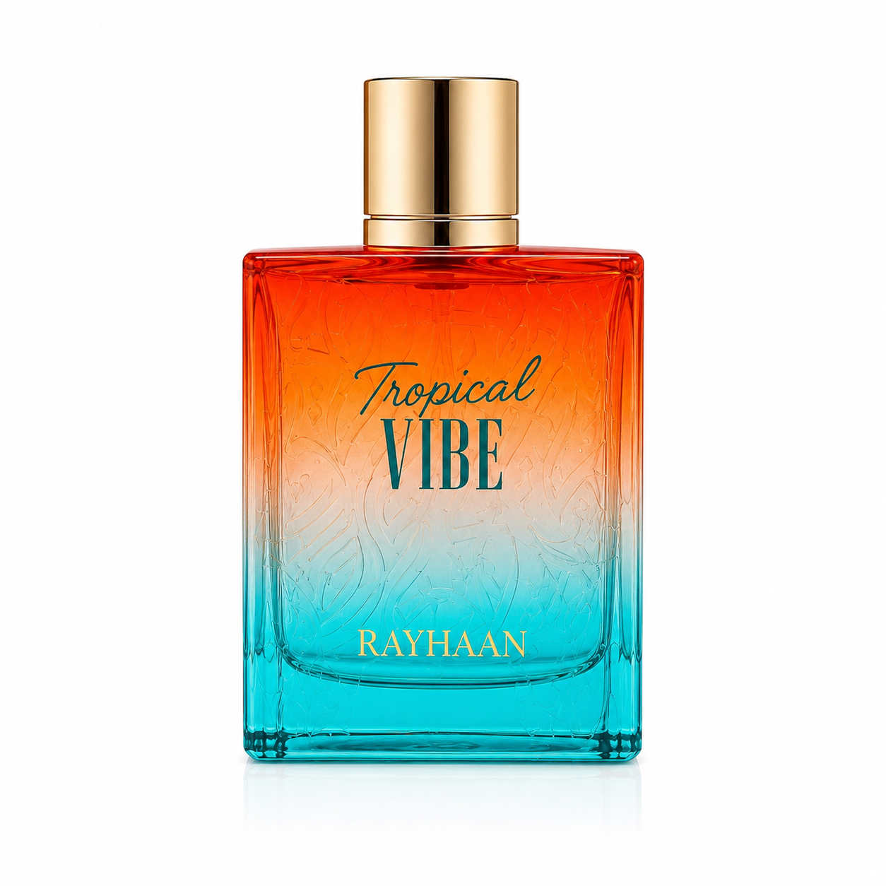 Tropical Vibe 100 ml, perfume disponible en Gotitas de Miel Panamá, frasco y estuche.