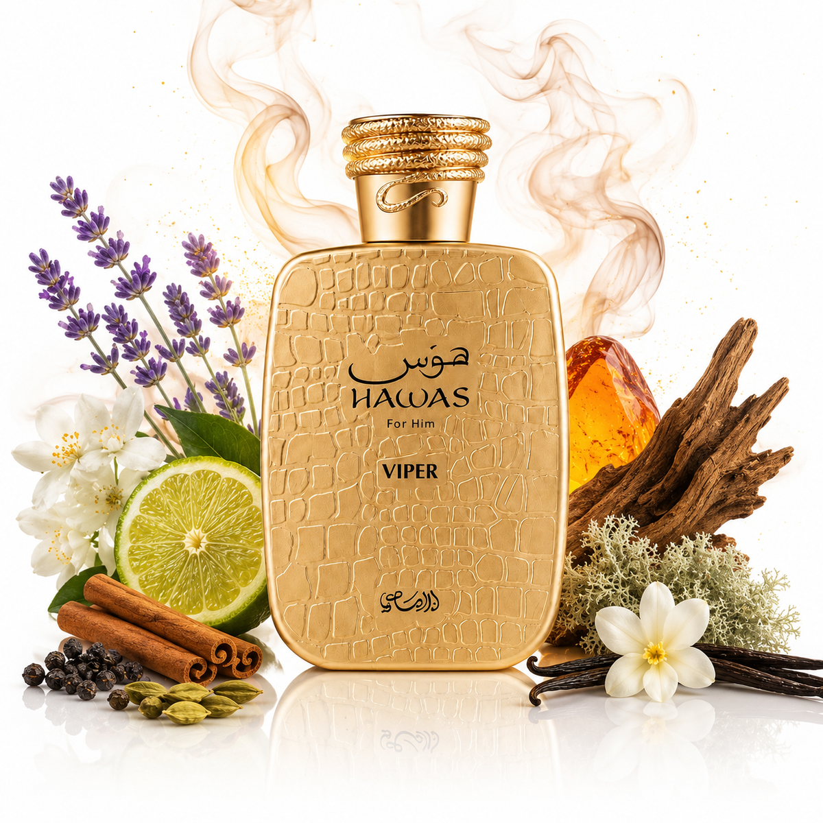 Hawas Viper 100 ml, perfume disponible en Gotitas de Miel Panamá, vista de detalle.