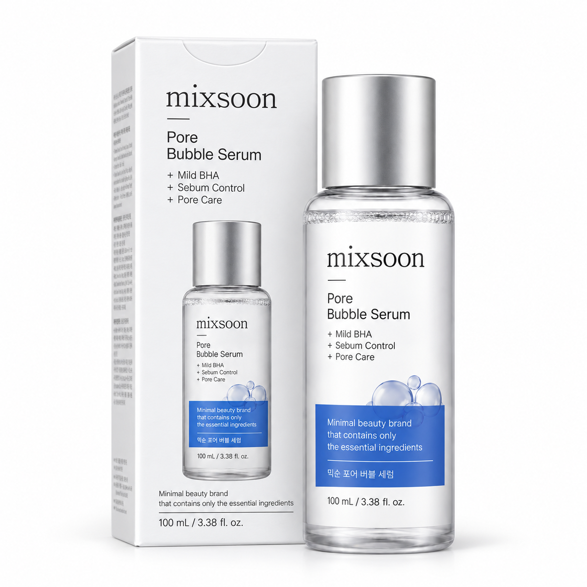 Mixsoon Hyalraebae Pore Bubble Serum con caja de presentacion - skincare coreano, Gotitas de Miel Panama
