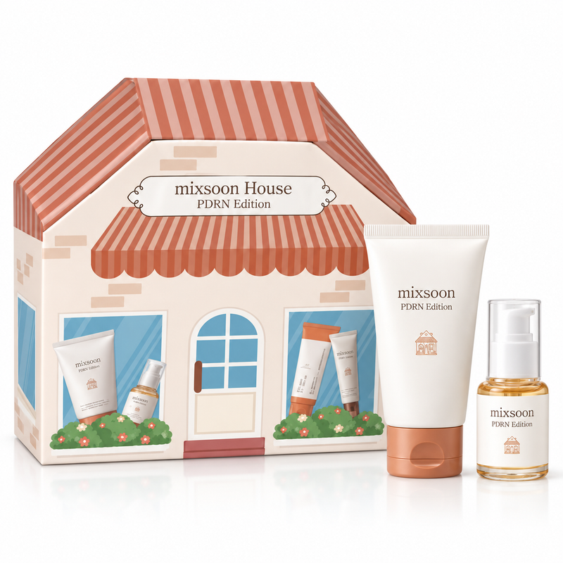 Mixsoon PDRN Collagen Serum en set de regalo Mixsoon House edicion PDRN - incluye crema y serum, Gotitas de Miel Panama