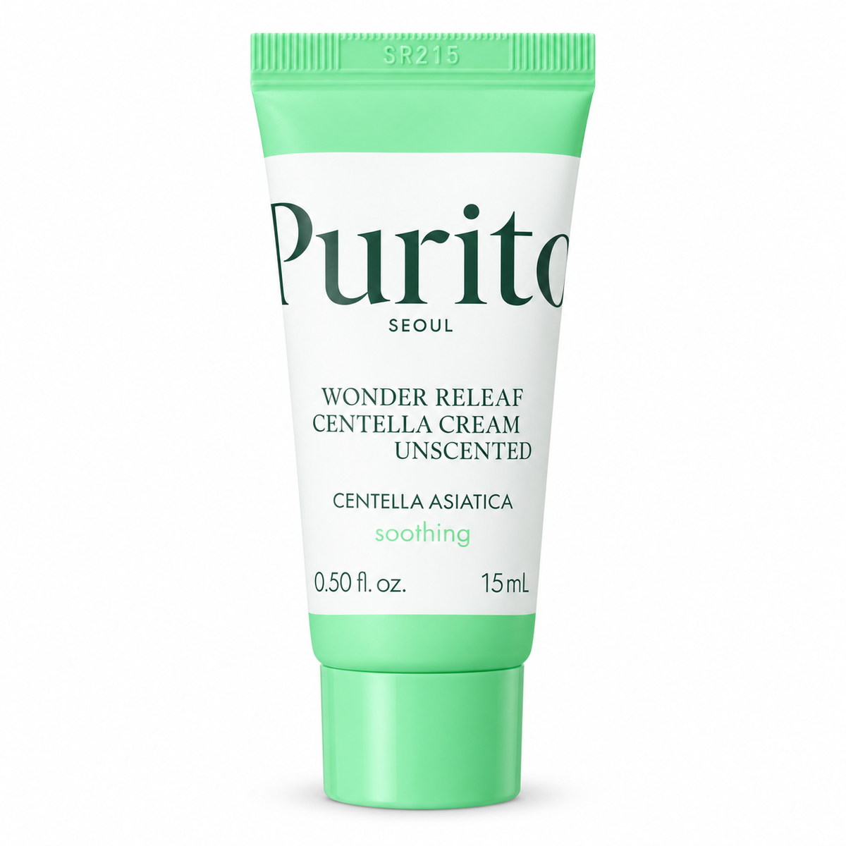 PURITO Wonder Releaf Centella Cream 15ml — tarro crema vista frontal