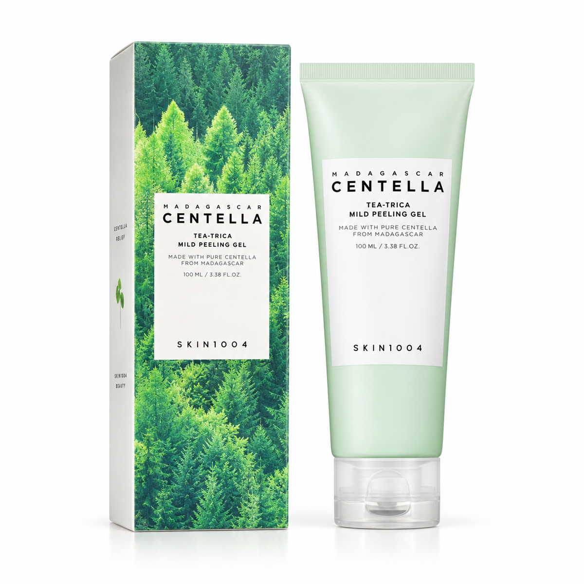 SKIN1004 Madagascar Centella Tea-Trica Mild Peeling Gel 125ml — producto solo, fondo blanco, vista frontal