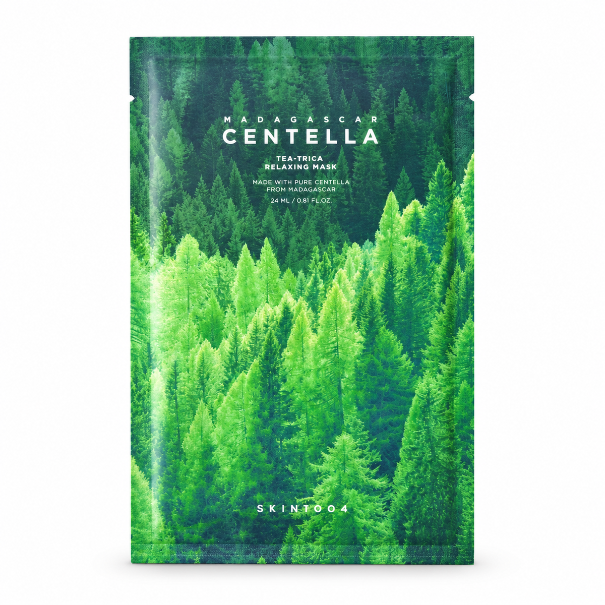 SKIN1004 Madagascar Centella Tea-Trica Relaxing Mask - mascarilla facial calmante en hoja con centella asiatica y te verde, Gotitas de Miel Panama