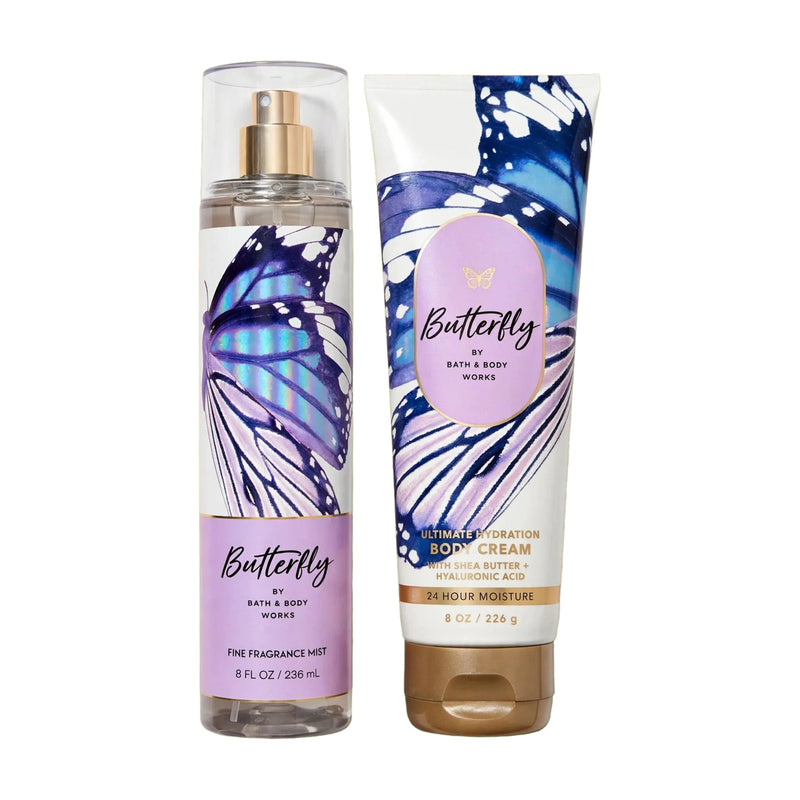 Set Butterfly de Bath and Body Works — mist y crema corporal, Panamá