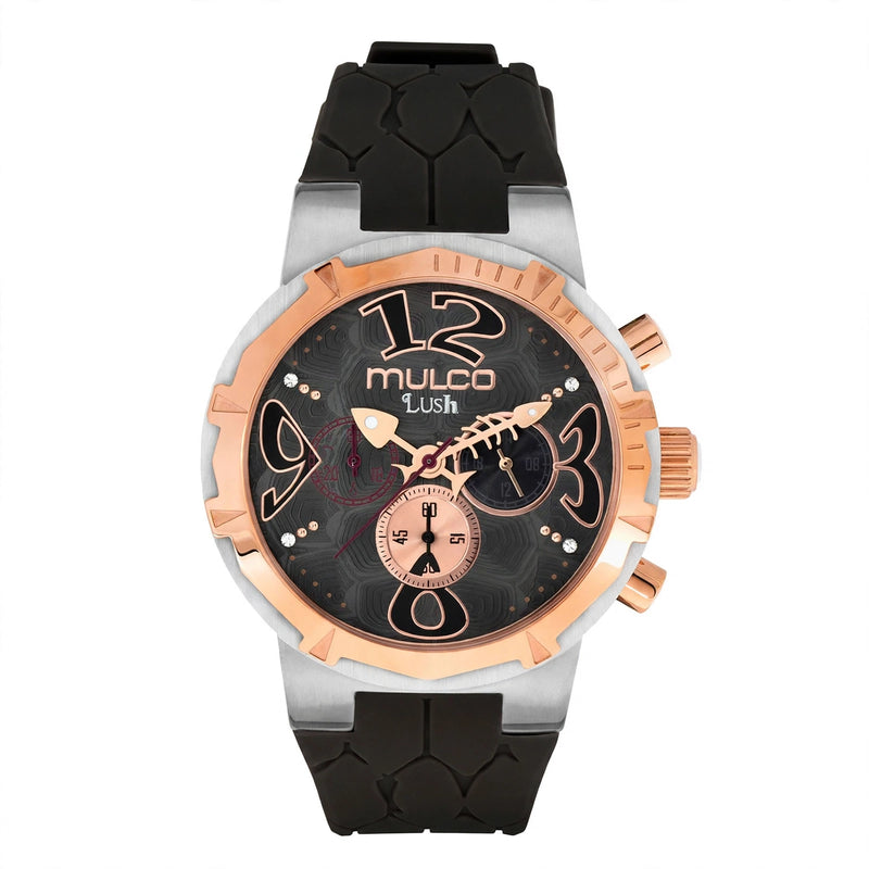 Reloj Mulco Lush Rio Mujer Negro & Rose Gold 42 mm