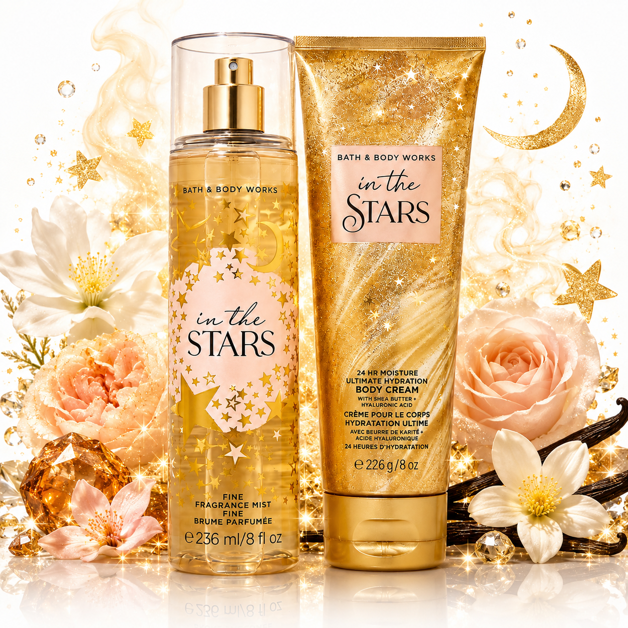In the Stars de Bath & Body Works en Gotitas de Miel Panamá, contenido del set.