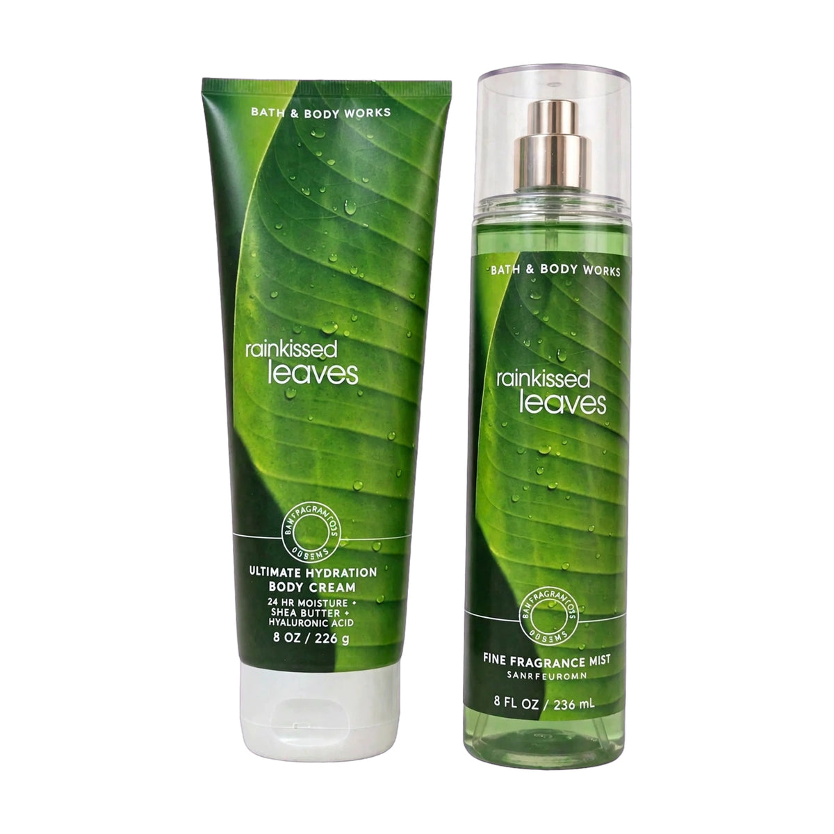 Set Rainkissed Leaves de Bath and Body Works — mist y crema corporal, Panamá