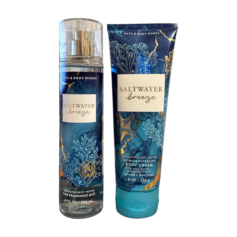 Set Saltwater Breeze de Bath and Body Works — mist y crema corporal, Panamá