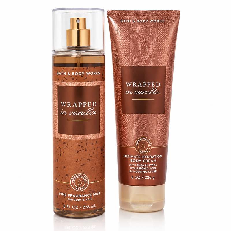 Wrapped in Vanilla de Bath & Body Works en Gotitas de Miel Panamá.