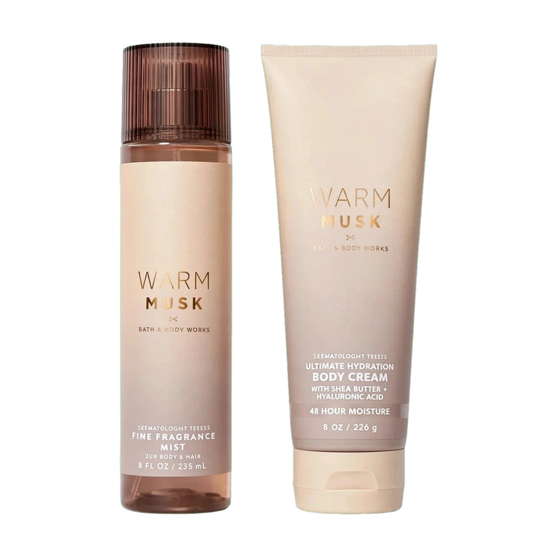 Set Warm Musk de Bath and Body Works — mist y crema corporal, Panamá