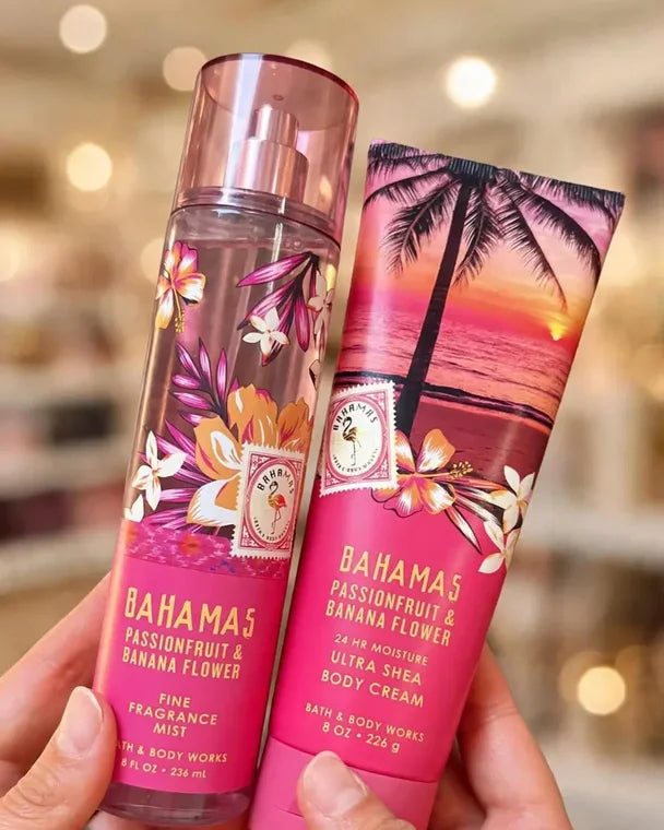 Set Bahamas Passionfruit Banana Flower de Bath & Body Works